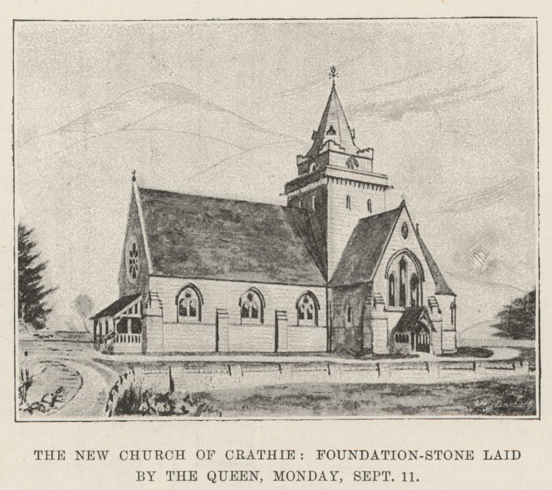 The New Church of Crathie, Foundation-Stone Laid by the Queen, Monday by English School