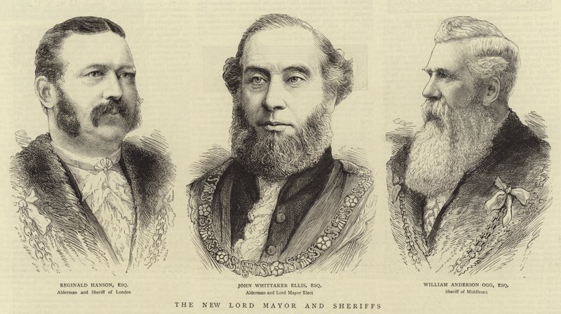 The New Lord Mayor and Sheriffs by English School