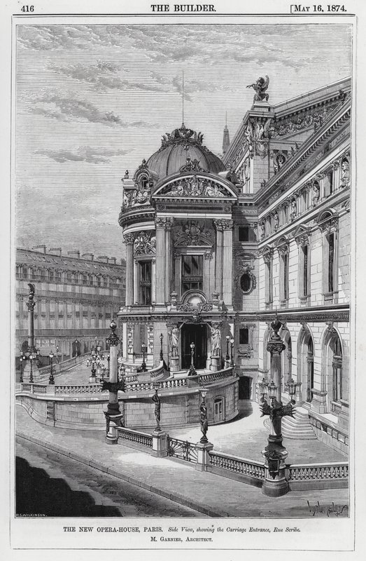 The New Opera-House, Paris (engraving) by English School