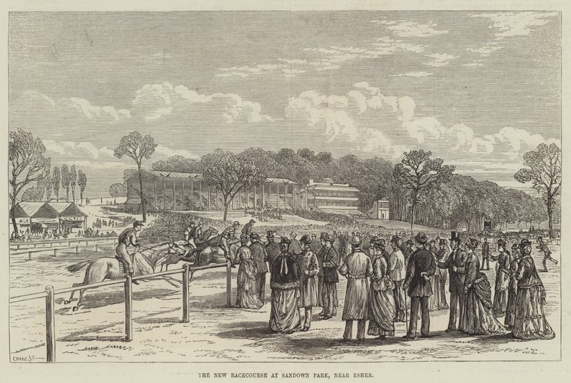The New Racecourse at Sandown Park, near Esher by English School