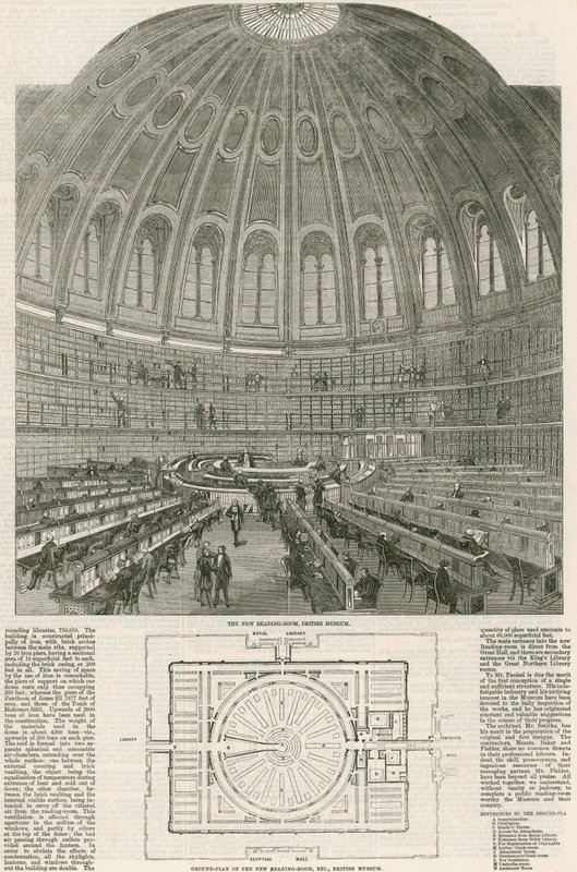 The New Reading Room, British Museum by English School
