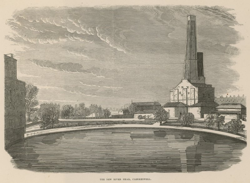 The New River Head, Clerkenwell, London by English School