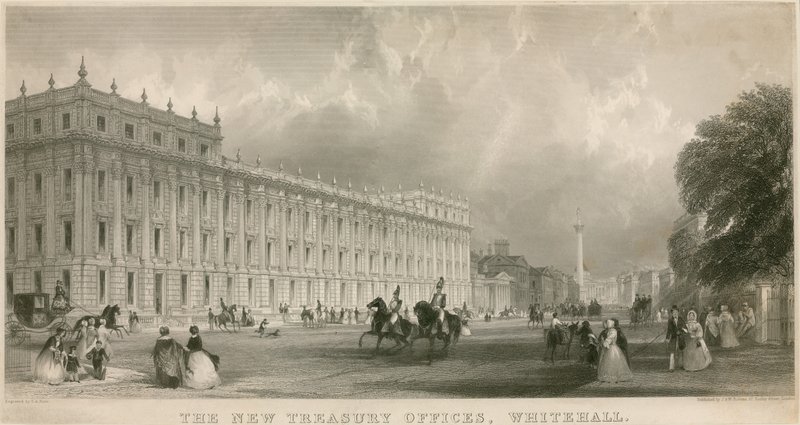 The New Treasury Offices, Whitehall by English School