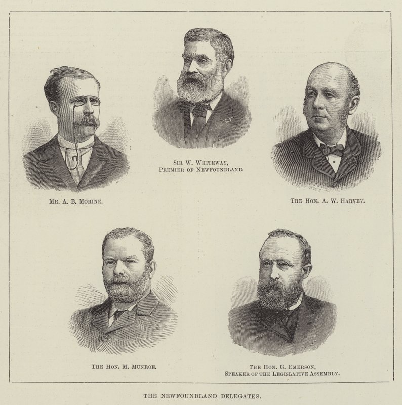 The Newfoundland Delegates by English School