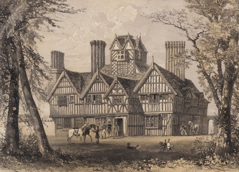 The Oak House, West Bromwich, Staffordshire by English School