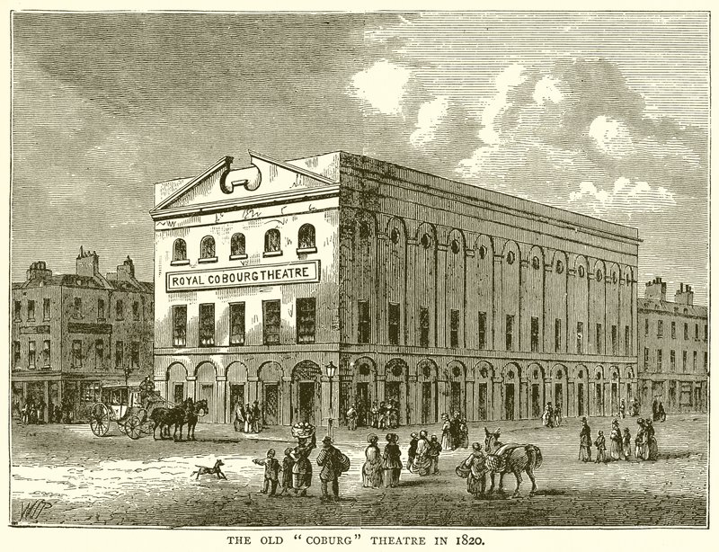 The Old Coburg Theatre in 1820 by English School
