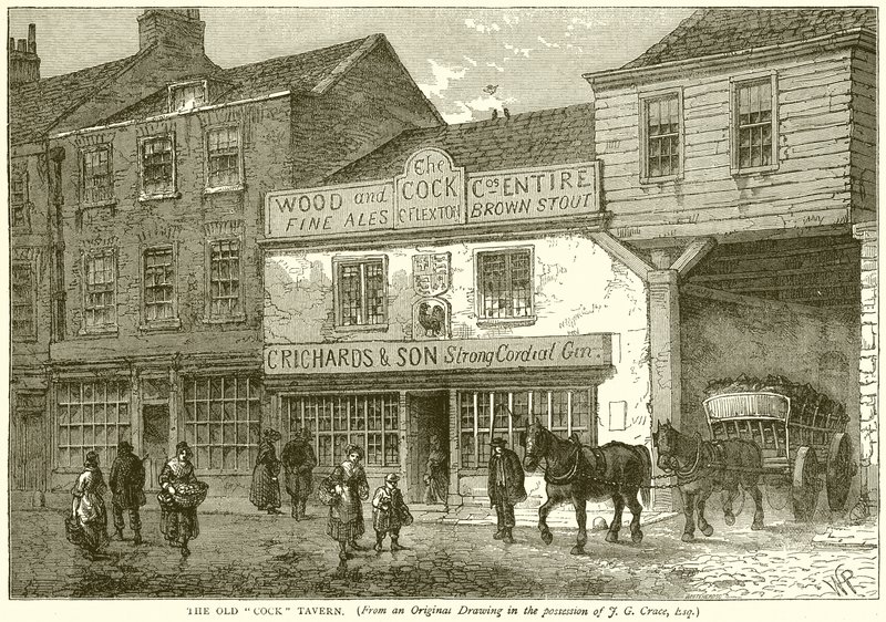 The Old Cock Tavern by English School