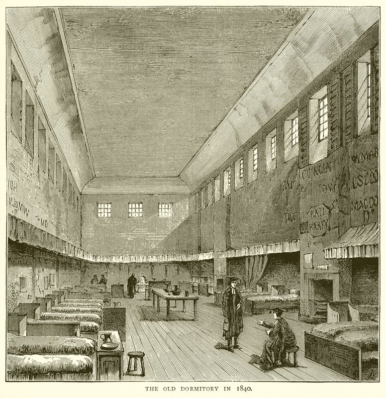The Old Dormitory in 1840 by English School