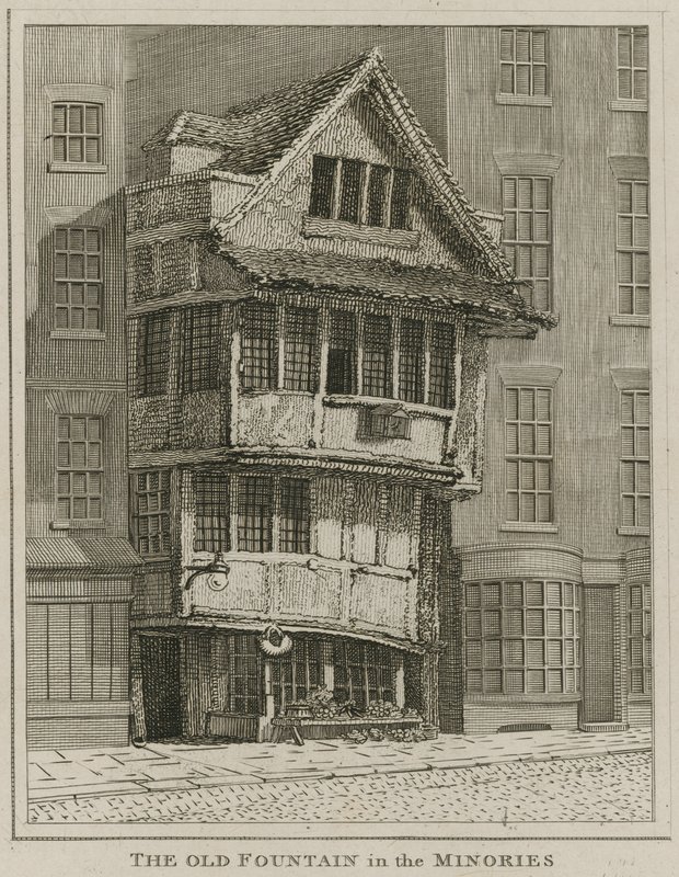 The Old Fountain in the Minories, London by English School