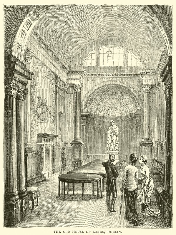 The Old House of Lords, Dublin by English School