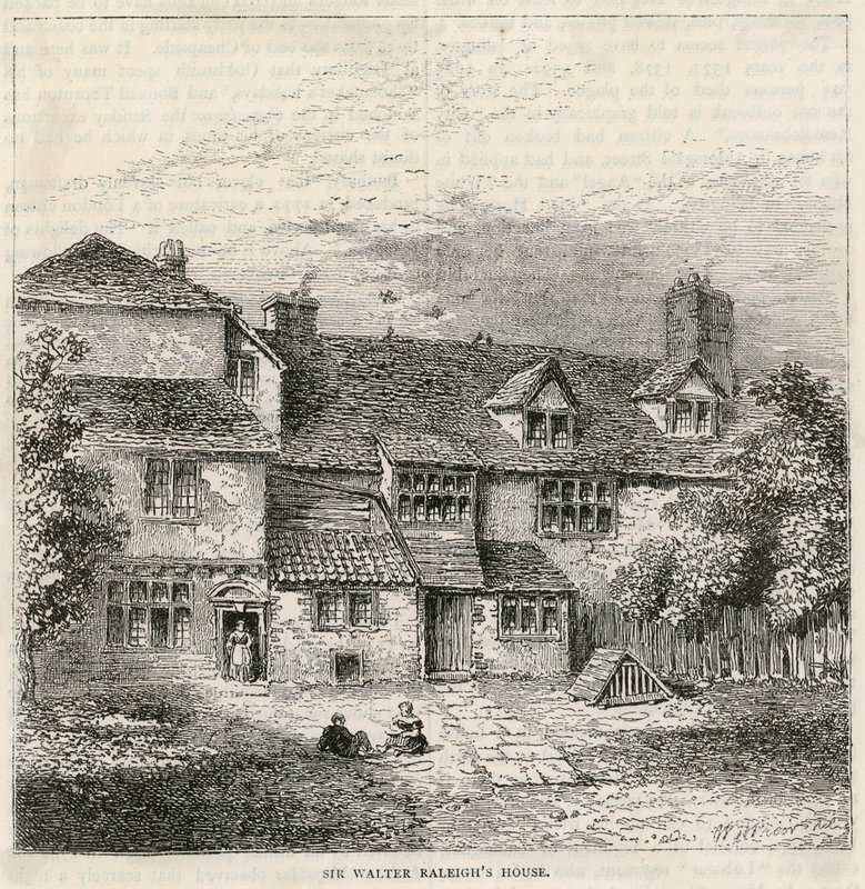 The Old Pied Bull (rear), Sir Walter Raleigh