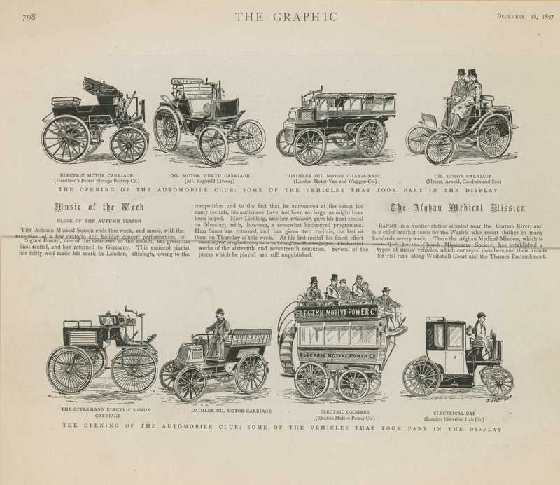 The Opening of the Automobile Club by English School