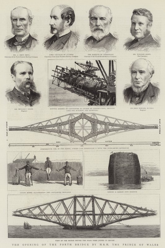 The Opening of the Forth Bridge by HRH the Prince of Wales by English School