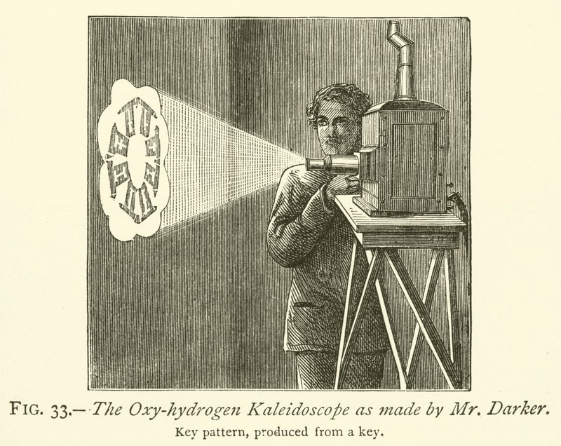 The Oxy-hydrogen Kaleidoscope as Made by Mr. Darker by English School