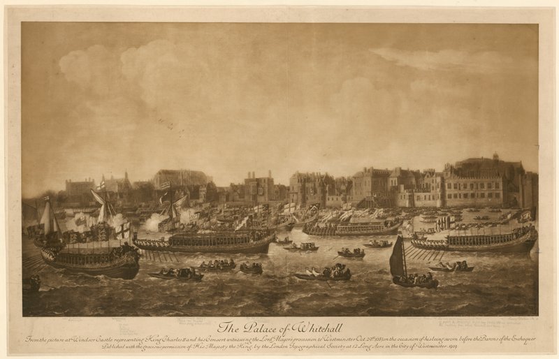 The Palace of Whitehall, 1683 by English School