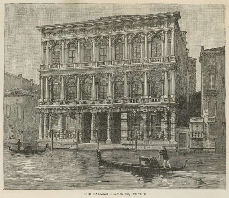 The Palazzo Rezzonico, Venice by English School