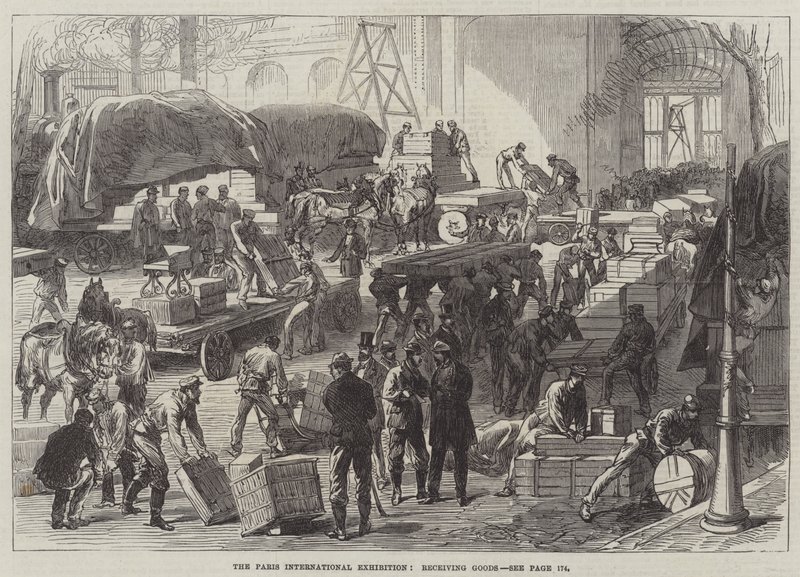 The Paris International Exhibition, receiving Goods by English School