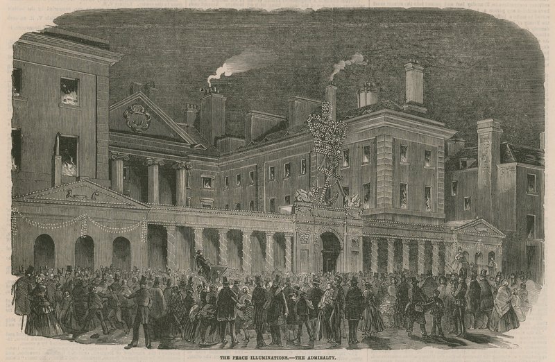 The Peace Illuminations at the Admiralty by English School