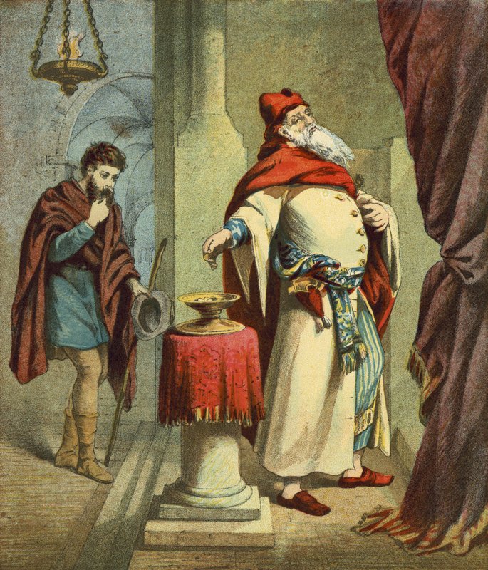 The Pharisee and the Publican by English School