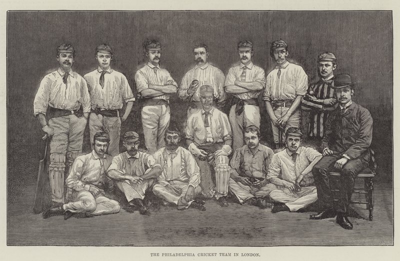 The Philadelphia Cricket Team in London by English School