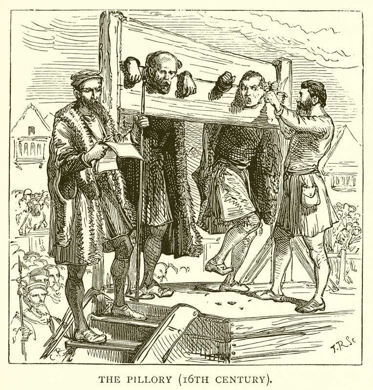 The Pillory (16th Century) by English School