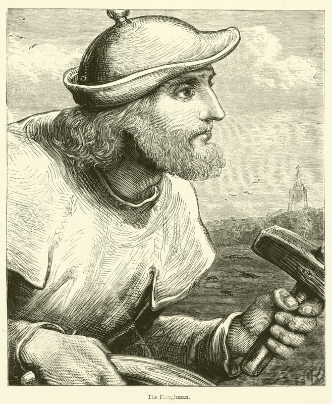 The Ploughman by English School