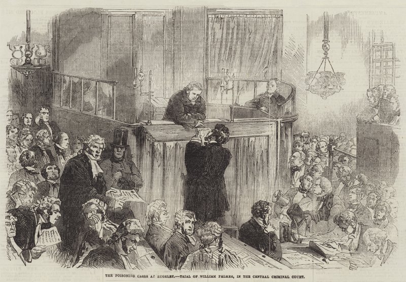 The Poisoning Cases at Rugeley, Trial of William Palmer, in the Central Criminal Court by English School
