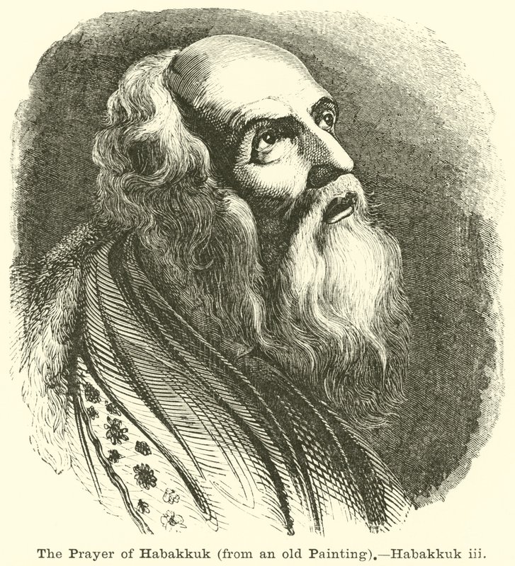 The Prayer of Habakkuk (from an old Painting) by English School
