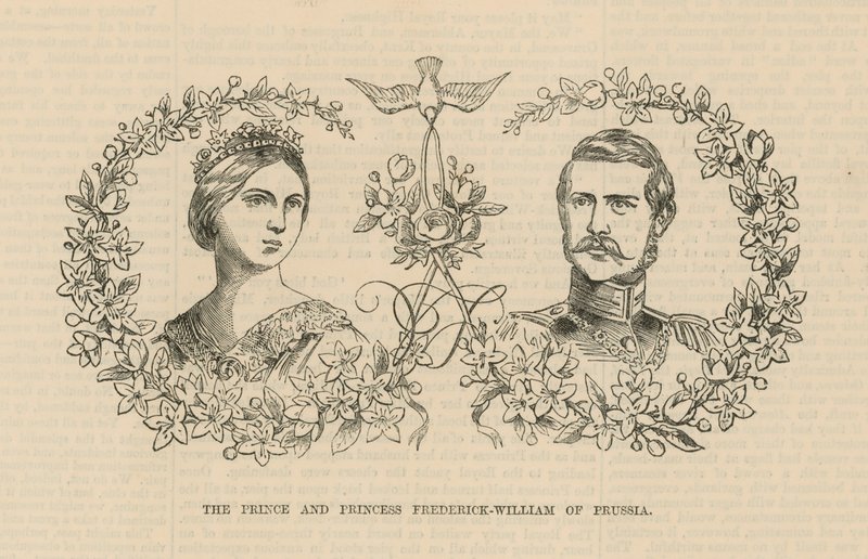 The Prince and Princess Frederick William of Prussia by English School