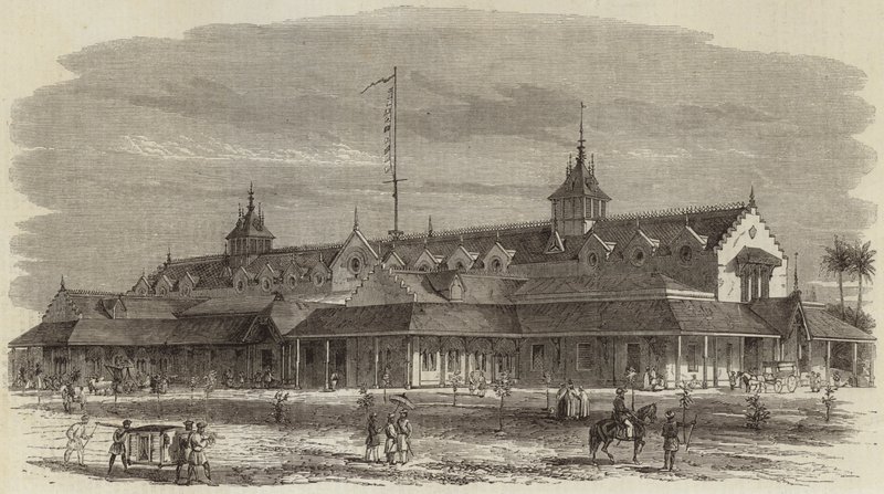 The Punjab Exhibition Building at Lahore by English School