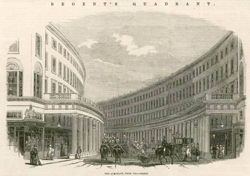 The Quadrant, Regent Street, London by English School