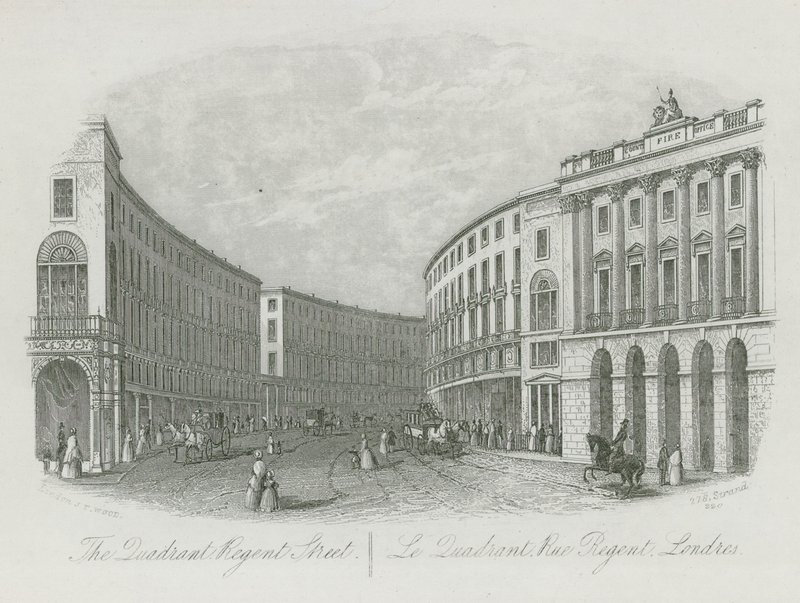 The Quadrant, Regents Street, London by English School