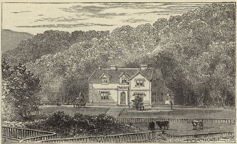 The Queen at Balmoral by English School