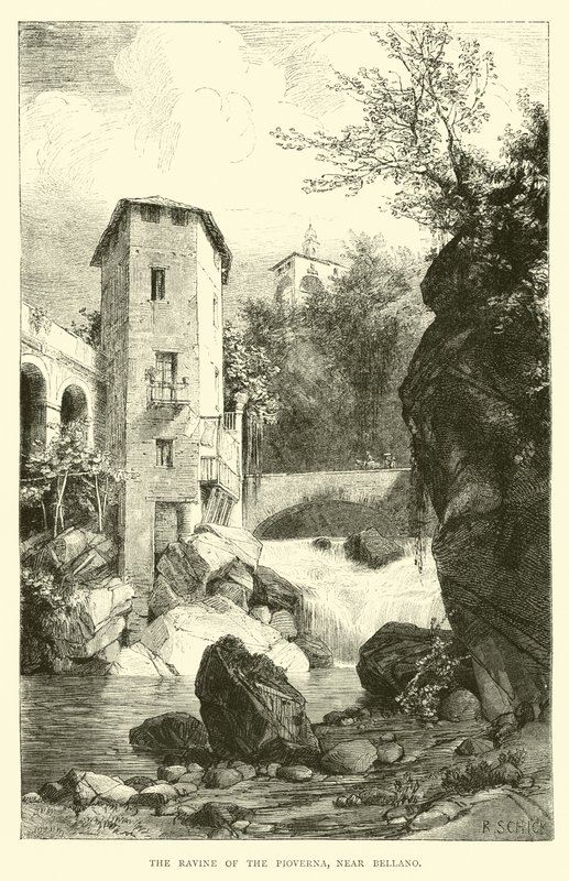 The Ravine of the Pioverna, Near Bellano by English School