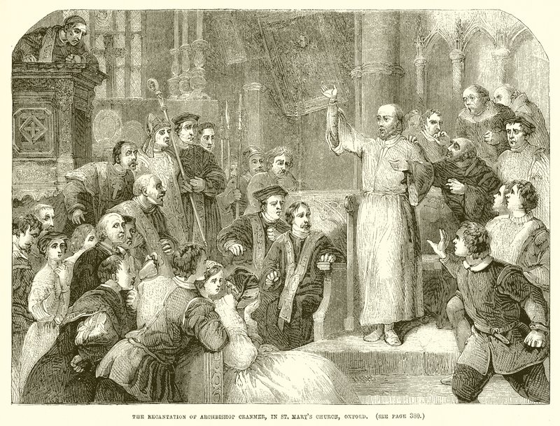The Recantation of Archbishop Cranmer in St. Mary