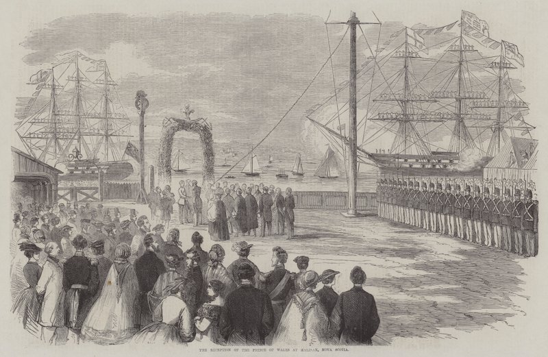 The Reception of the Prince of Wales at Halifax, Nova Scotia by English School