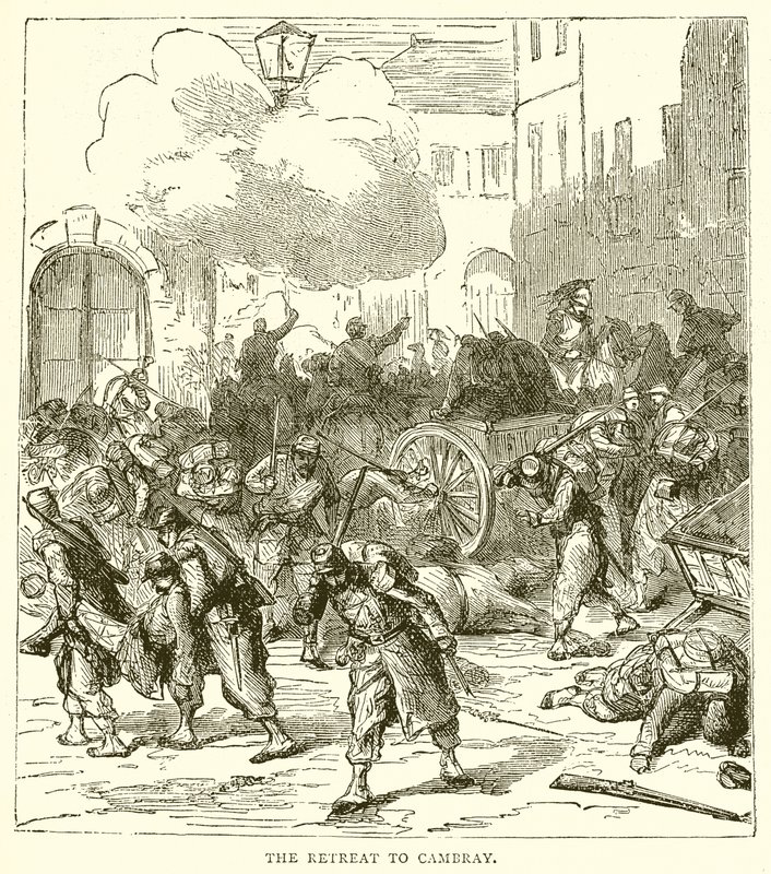 The Retreat to Cambrai by English School
