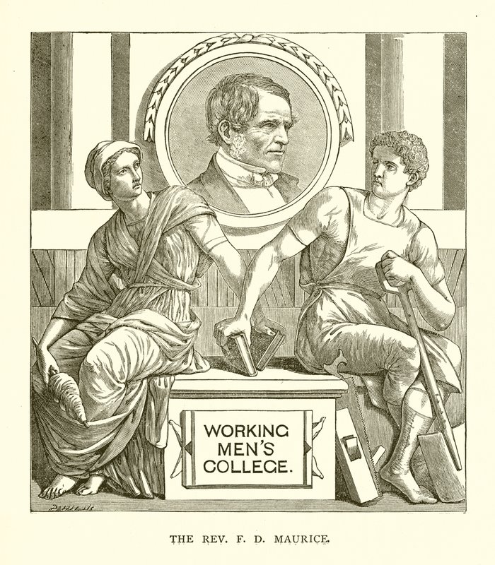 The Rev. F. D. Maurice by English School