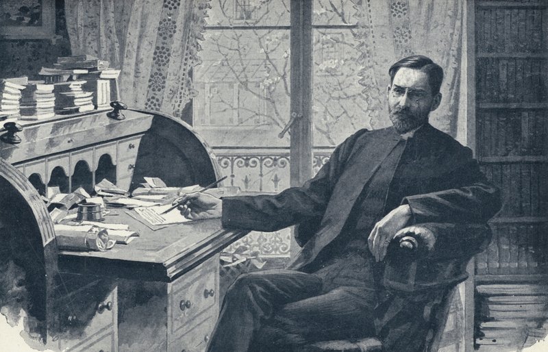 The Reverend Hugh Price Hughes in his Study by English School
