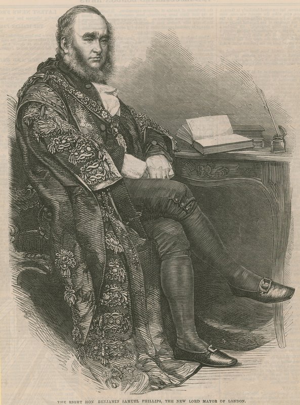 The Right Honourable Benjamin Samuel Phillips, the New Lord Mayor of London by English School