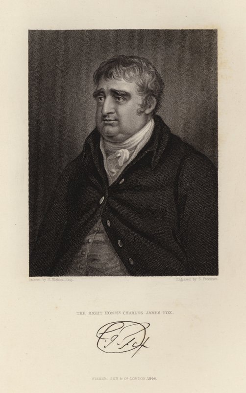 The Right Honourable Charles James Fox by English School