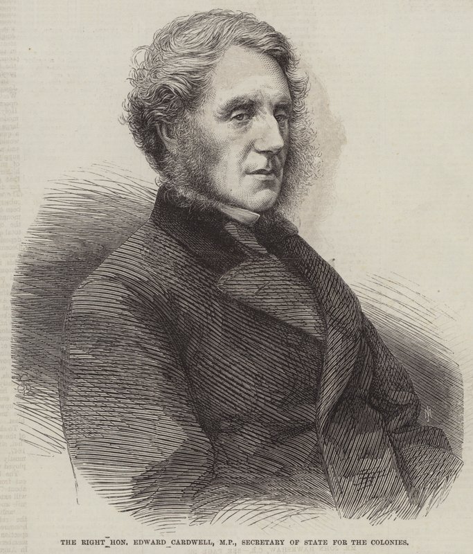 The Right Honourable Edward Cardwell, MP, Secretary of State for the Colonies by English School