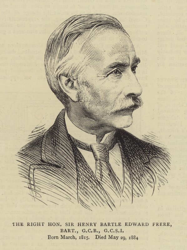 The Right Honourable Sir Henry Bartle Edward Frere, Baronet, GCB, GCSI by English School