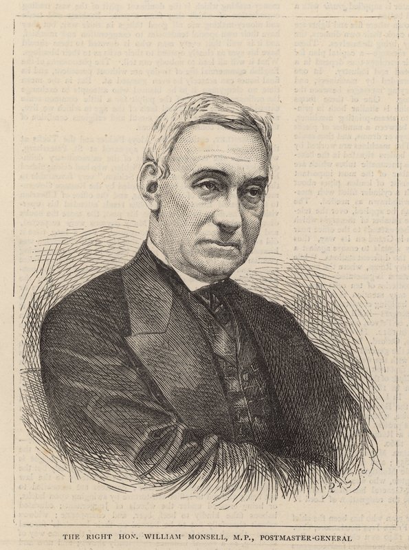The Right Honourable William Monsell, Postmaster General by English School