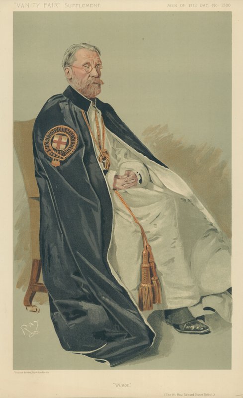 The Right Rev. Edward Stuart Talbot, Winton, 11 October 1911, Vanity Fair Cartoon by English School