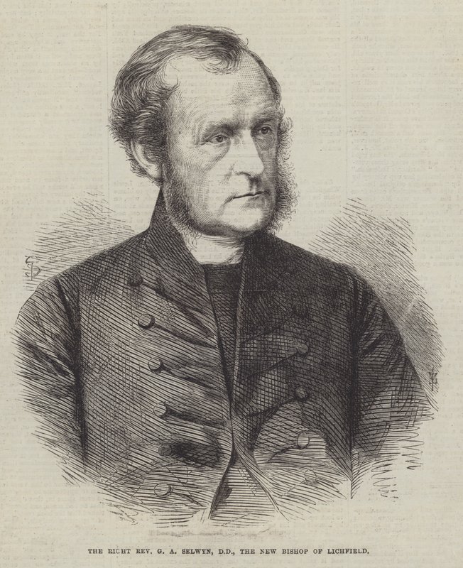 The Right Reverend G A Selwyn, DD, the New Bishop of Lichfield by English School
