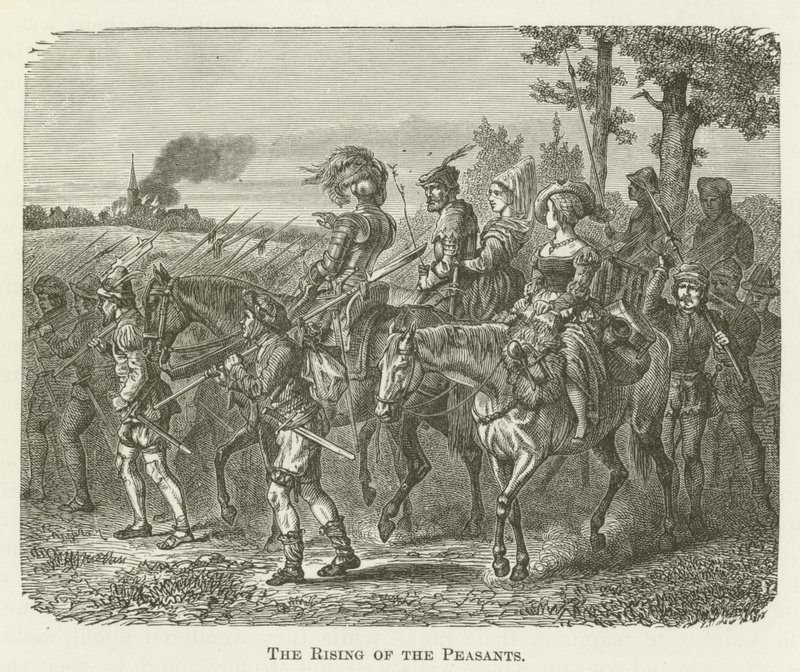 The Rising of the Peasants by English School