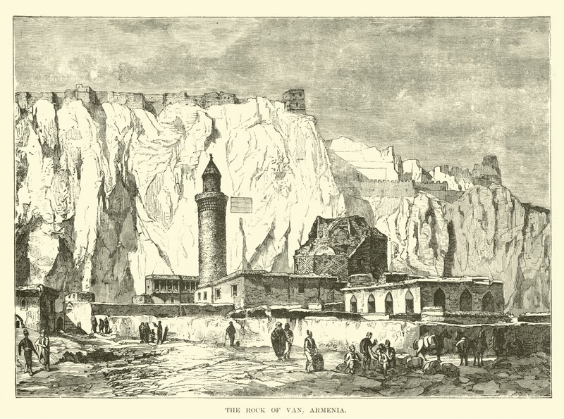The Rock of Van, Armenia by English School