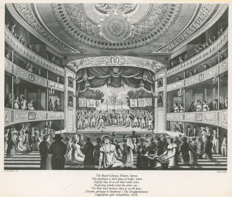 The Royal Cobourg Theatre, Surrey by English School