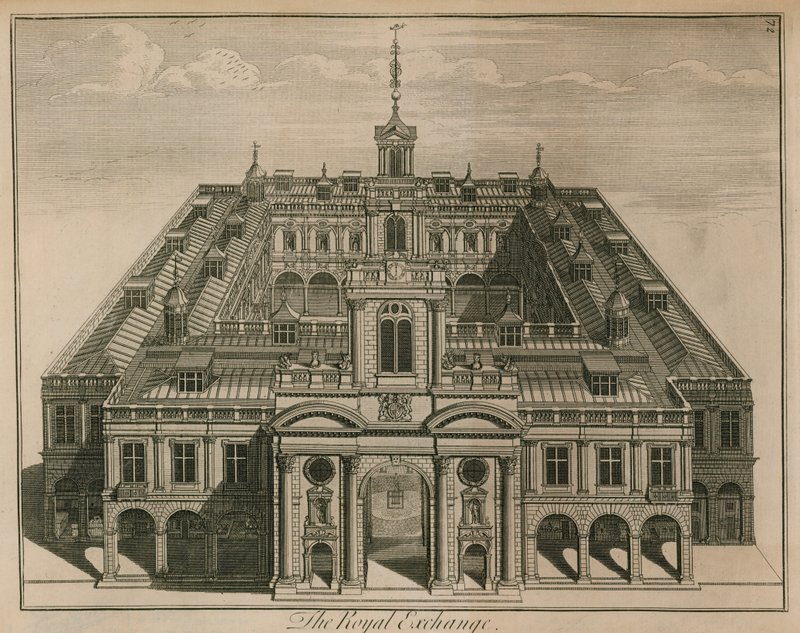 The Royal Exchange, London by English School